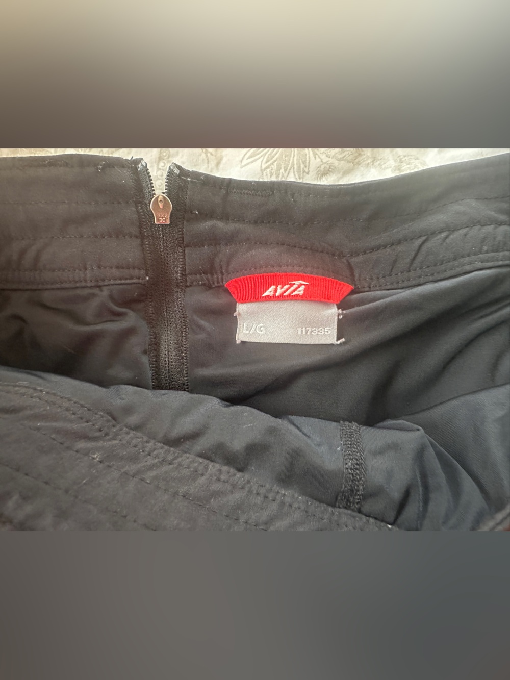 Avia Women's Black Skort with  Logo Detail